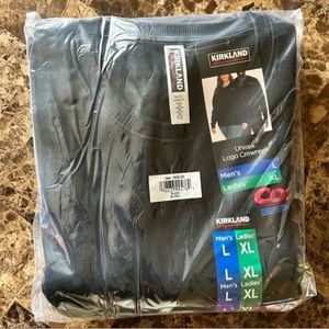 Costco Wholesale Logo Fleece Crewneck - BLACK - MEN Size L